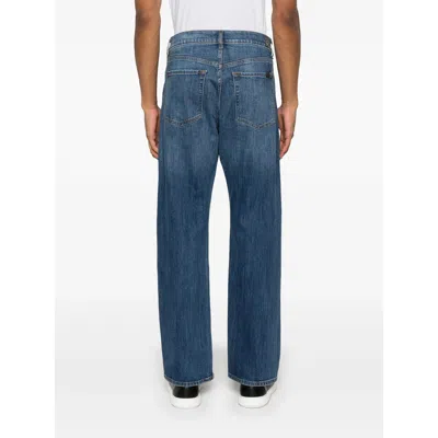7 For All Mankind Faded Vintage Denim Trousers