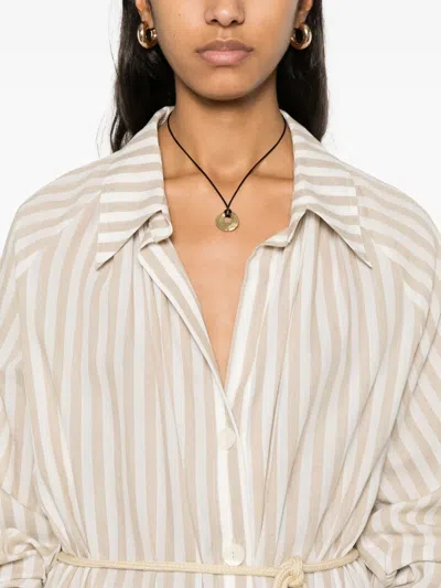 Nanushka Sakura Maxi Dress In Neutrals