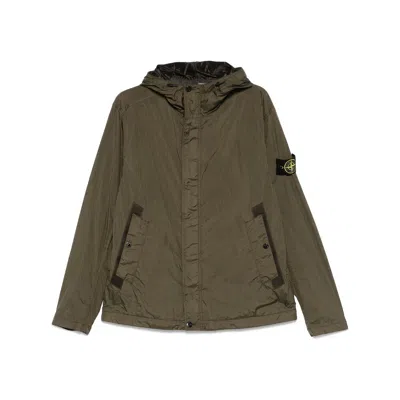 Stone Island Compass Patch Hooded Jacket
