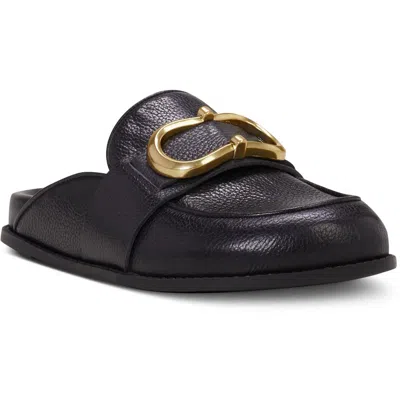 Vince Camuto Junnie Womens Leather Slip On Mules In Black