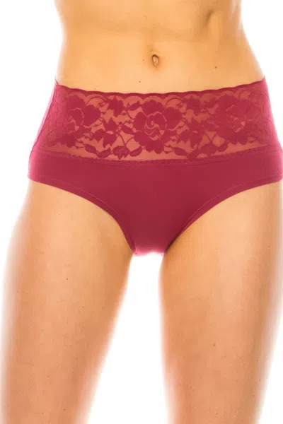 Fashnzfab Women's Lace Band Super Soft Panty In Blue