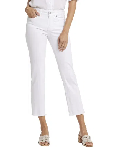 Nydj Petites Marilyn High Rise Ankle Jeans In Optic White In White