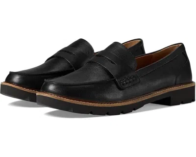 Aetrex Collette Flat Womens Us 11.5-12 Black Leather Slip On Loafer Shoes Fzp579 In Black
