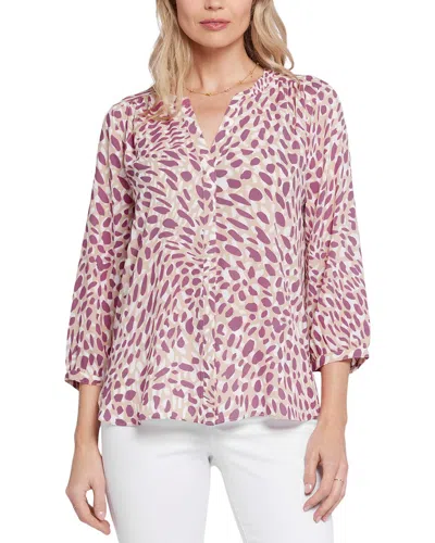 Nydj Pintuck Blouse In Multi