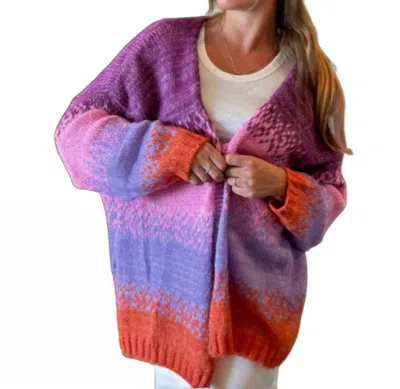 Debbie Katz Marta Sweater In Berry In Pink