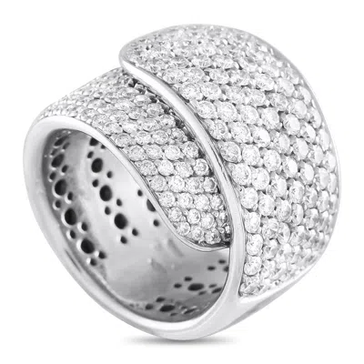 Damiani 18k White Gold 3.25ct Diamond Ring Dm09-032025 In White