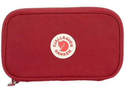 Fjall Raven Fjallraven Kanken Travel Card Wallet Unisex Ox Red Around Zip Handbag Lot15 (red,one Size) In Red