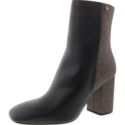 Michael Michael Kors Hazel Flex Bootie Womens Zipper Manmade Booties In Black