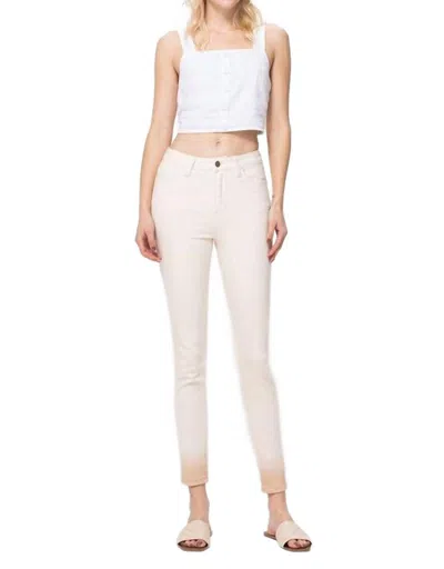 Flying Monkey Oliver Ombre Skinny Jeans In Light In Beige