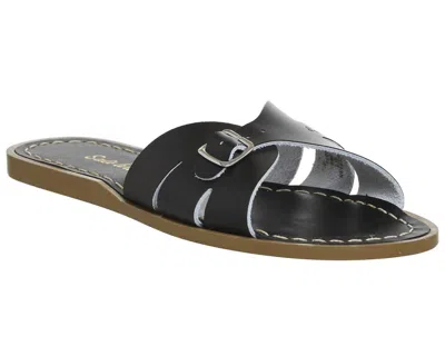 Salt Water Sandals Women's Classic Slides Sandal In Black In Black
