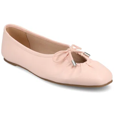 Journee Women's Callee Ballet Medium And Wide Width Dress Flats In Pink