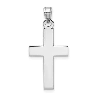 Diamond2deal 14k White Gold Cross Pendant In White