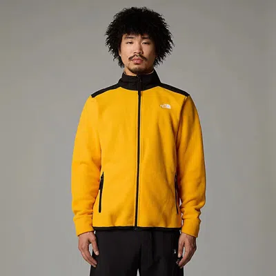 The North Face Alpine Polartec 200 Nf0a7wwlzu3 Jacket Mens Gold Full Zip Sgn1176 In Yellow