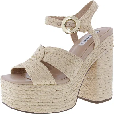 Shop Steve Madden Matter Womens Platform Sandals In White