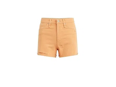 Hudson Jeans Devon Boyfriend Shorts Women's 26 Orange Cotton High-rise Jdm425 In Orange