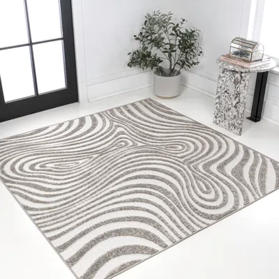 Jonathan Y Maribo High-low Abstract Groovy Striped Indoor/outdoor Square Area Rug