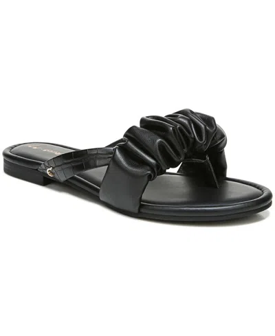 Circus By Sam Edelman Flat Womens Us 7.5 Black Cyra Ruffled Slide Sandals Khd714 In Black