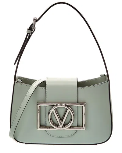 Valentino By Mario Valentino Kai Super V Leather Crossbody In Green