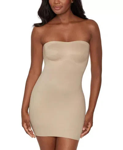 Miraclesuit Women's Show Stopper Firm-control Strapless Convertible Slip 2441 In Beige