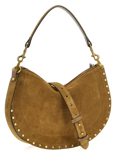 Isabel Marant Borsa Oskan Soft Zipped In Suede Color Taupe Women