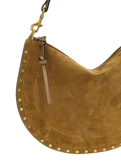 Isabel Marant Borsa Oskan Soft Zipped In Suede Color Taupe Women