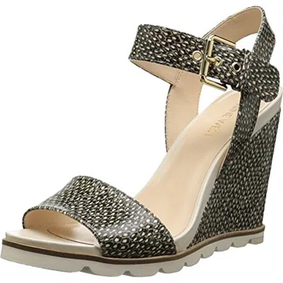 Nine West Gronigen Womens Wedge Sandals In Multi