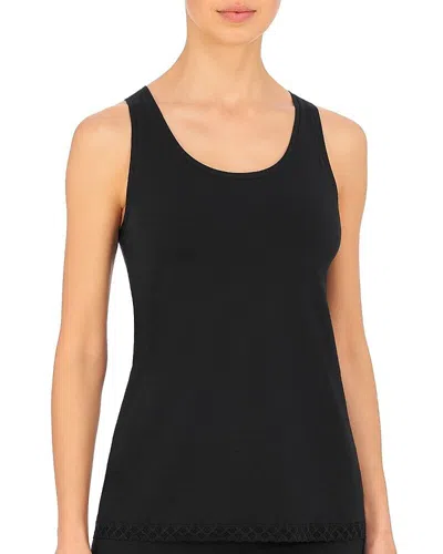 Natori Bliss Cotton Tank In Black