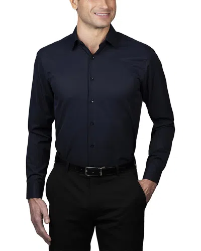 Ben Sherman Slim Fit Stretch Dobby Shirt In Blue
