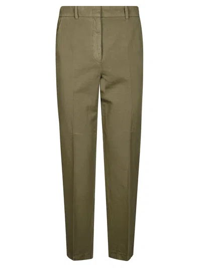 Incotex Galene Trousers With Pockets And Loops In Green