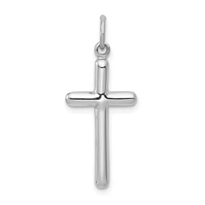 Diamond2deal 14k White Gold Cross Pendant In White
