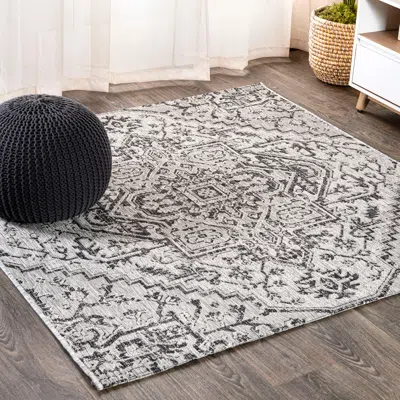 Jonathan Y Estrella Bohemian Medallion Textured Weave Indoor/outdoor Square Area Rug