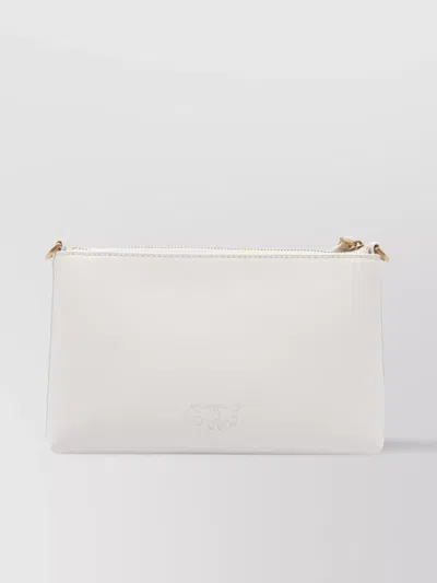 Pinko Mini Horizontal Pochette With Adjustable Shoulder Strap In Yellow