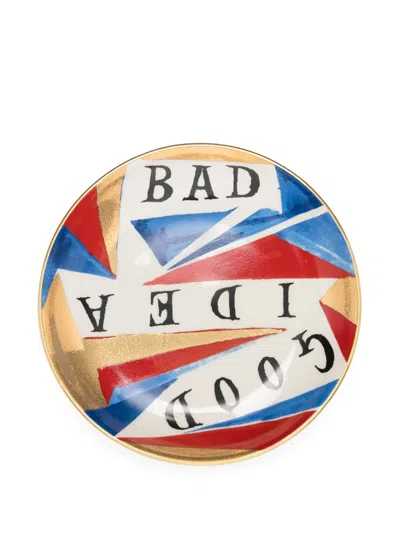 L'objet X Ruan Hoffmann Good Bad Idea Vide Poche Plate In Gold