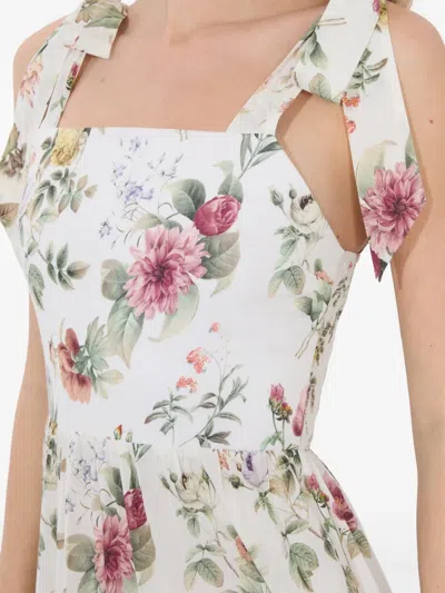 Alice And Olivia Monnie Tie Strap Tiered Maxi Dress In Multi