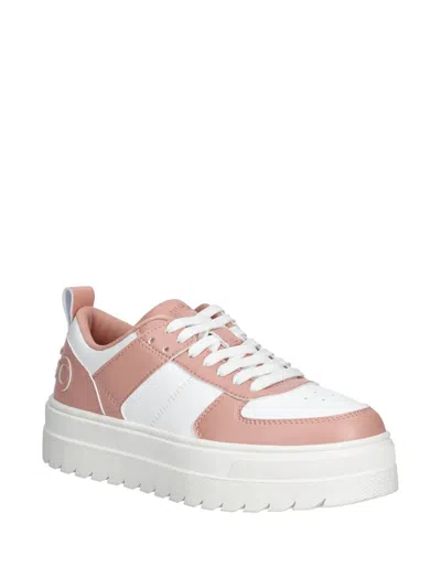 Hugo Boss Logo-lettering Sneakers In Pink
