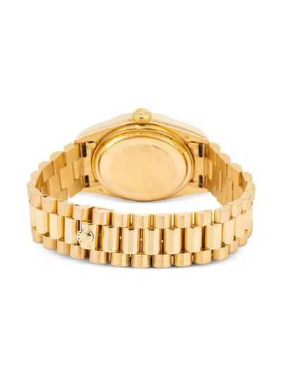 Pre-owned Rolex  Day-date Diamond 36mm In Gold
