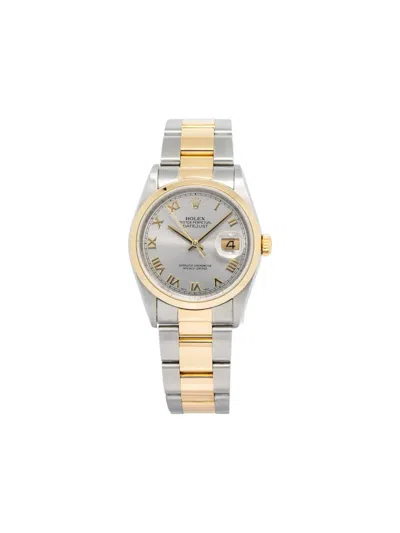 Pre-owned Rolex Datejust 36mm In Silver