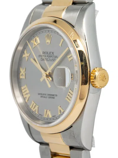 Pre-owned Rolex Datejust 36mm In Silver