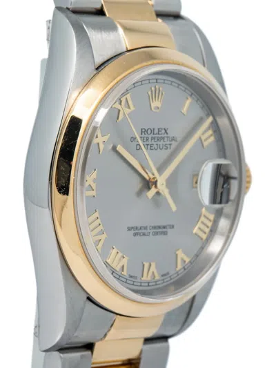 Pre-owned Rolex Datejust 36mm In Silver