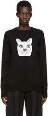 LOEWE Black Jacquard Cat Pullover