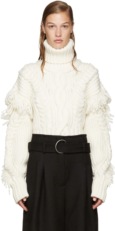 Off-white Cable Knit Sweater