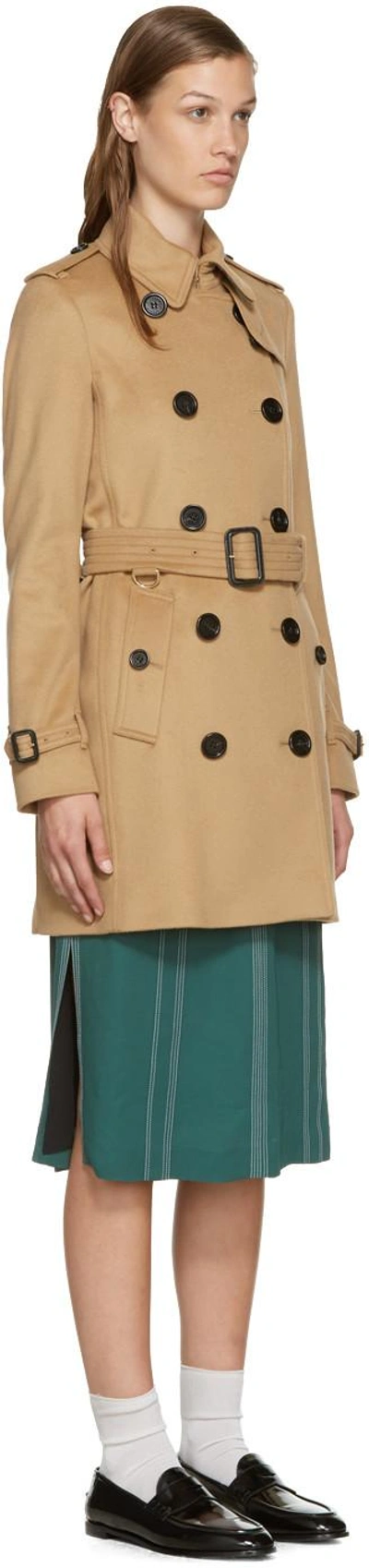 Shop Burberry Brown Kensington Trench Coat