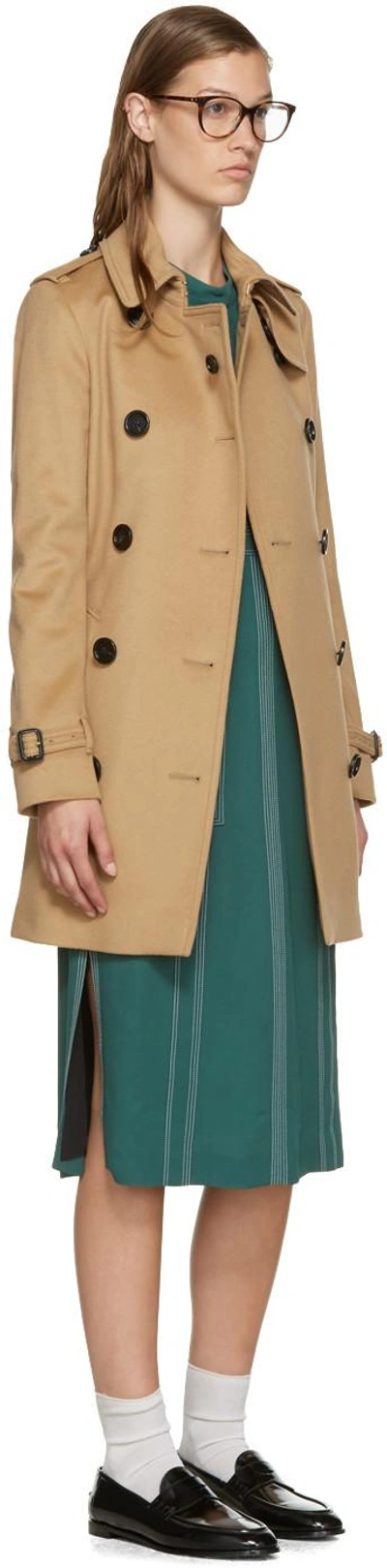 Shop Burberry Brown Kensington Trench Coat