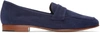 MANSUR GAVRIEL Navy Suede Classic Loafers