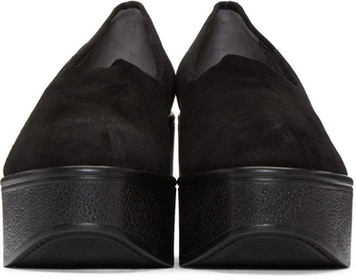 Shop Robert Clergerie Black Suede Xalo Loafers