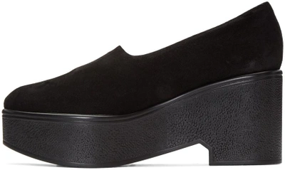 Shop Robert Clergerie Black Suede Xalo Loafers