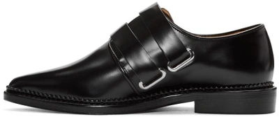 Shop Toga Black Two Buckles Loafers
