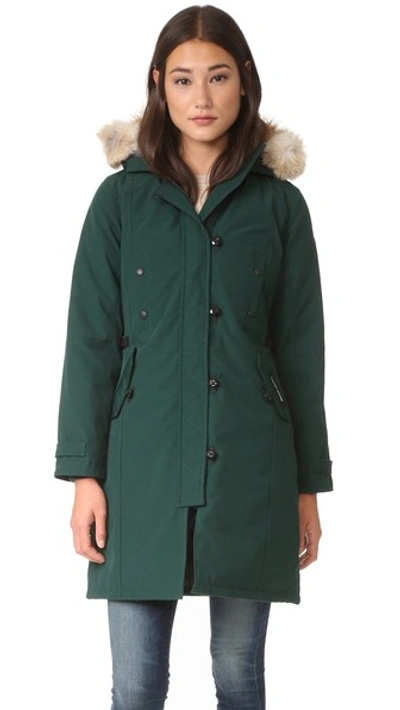 Canada Goose Kensington Parka In Algonquin Green | ModeSens