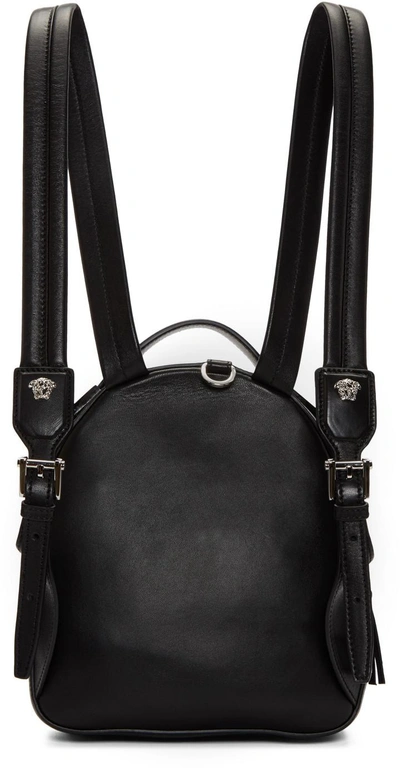 Shop Versace Black Medusa Mini Backpack