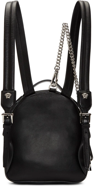 Shop Versace Black Medusa Mini Backpack